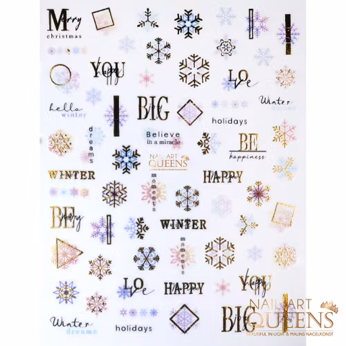 Stickers Christmas Snowflakes