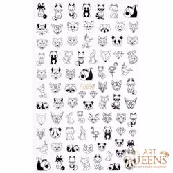 Stickers Geometrical Animals