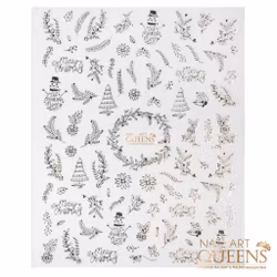 Stickers Christmas Rose Gold Snowman