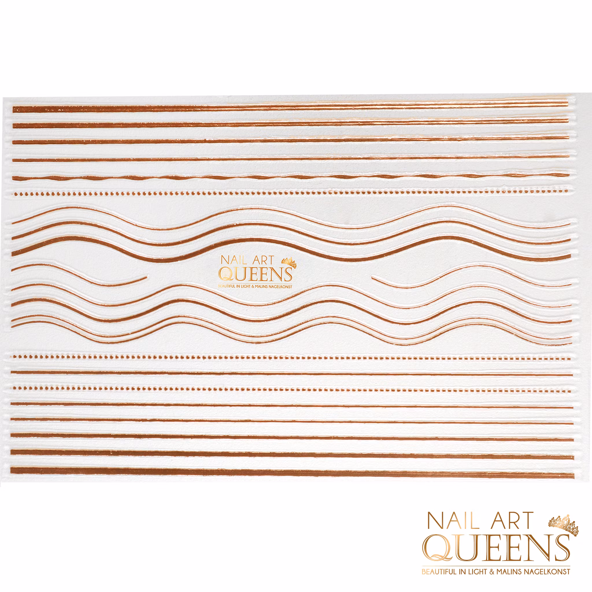 Stickers lines rose gold