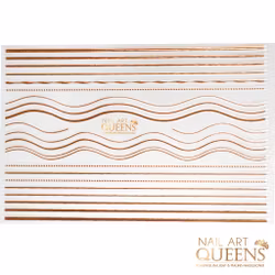 Stickers lines rose gold
