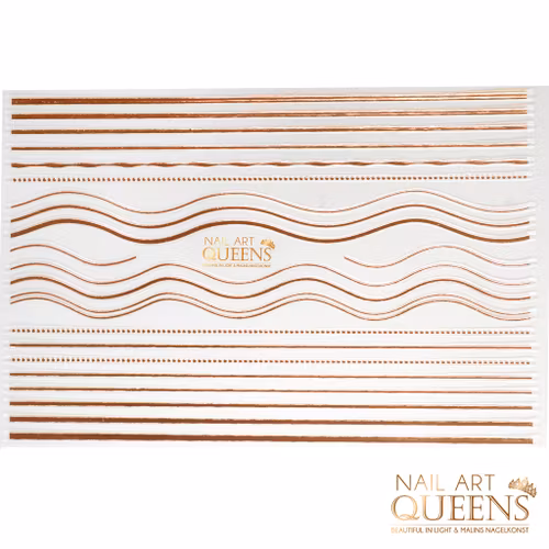Stickers lines rose gold