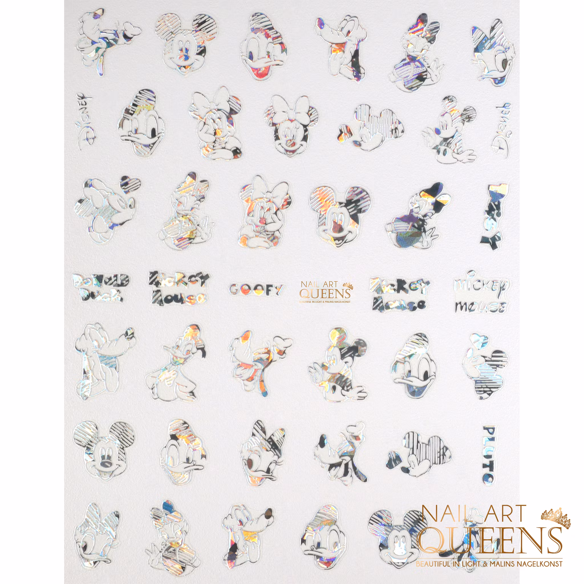 Stickers Mickey Mouse & Friends Silver Holo