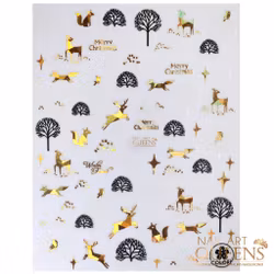 Stickers Christmas Gold