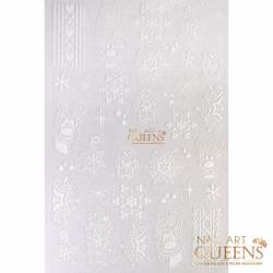 Stickers White Christmas Reindeer Snowflake