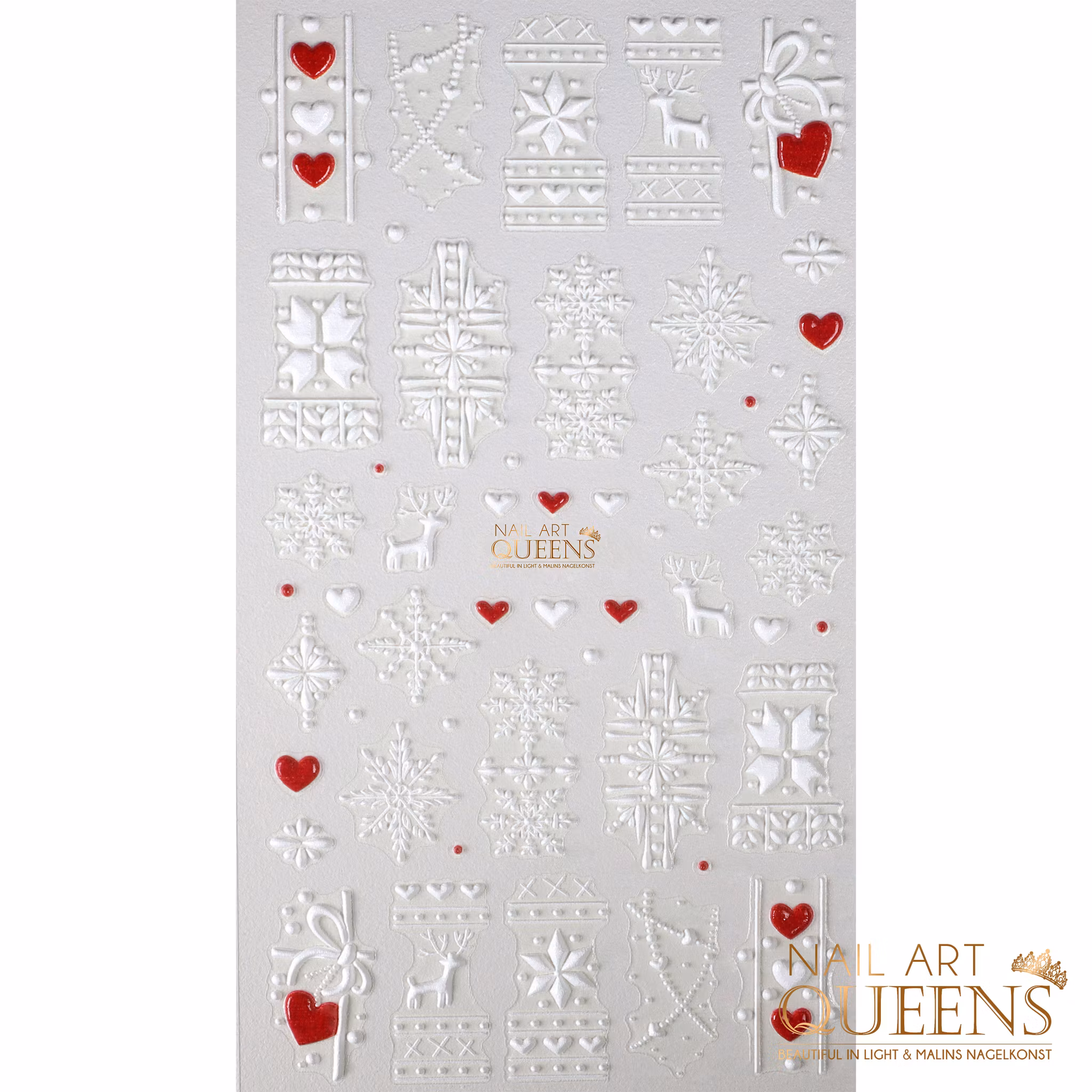Stickers White Christmas Snowflakes Sweater
