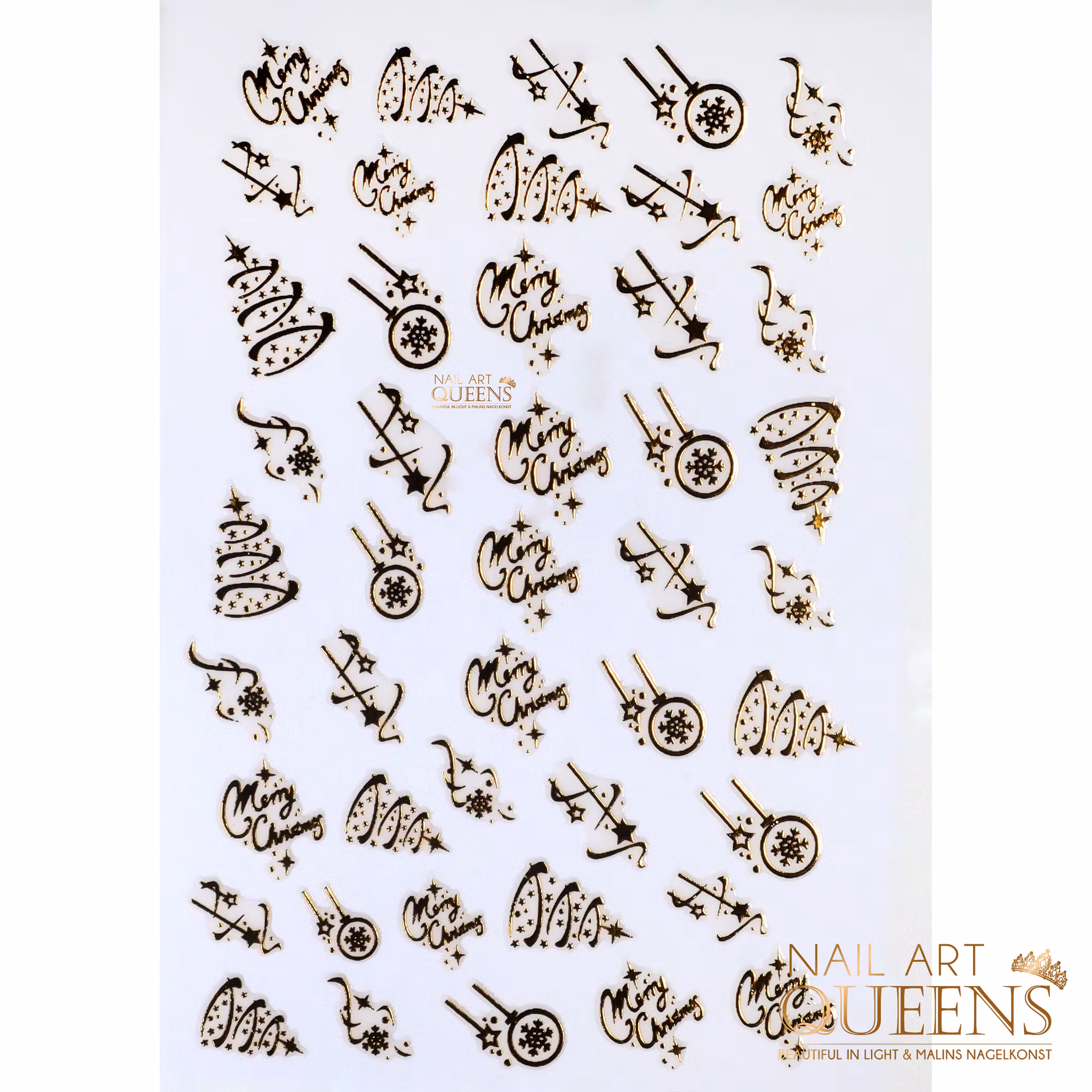 Stickers Christmas Gold