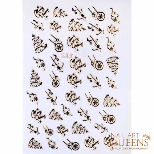 Stickers Christmas Gold