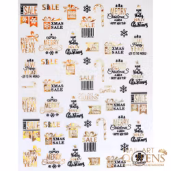 Stickers Christmas Gold