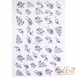 Stickers Christmas Silver