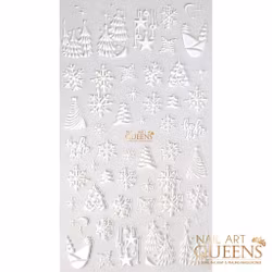 Stickers Christmas White Forest