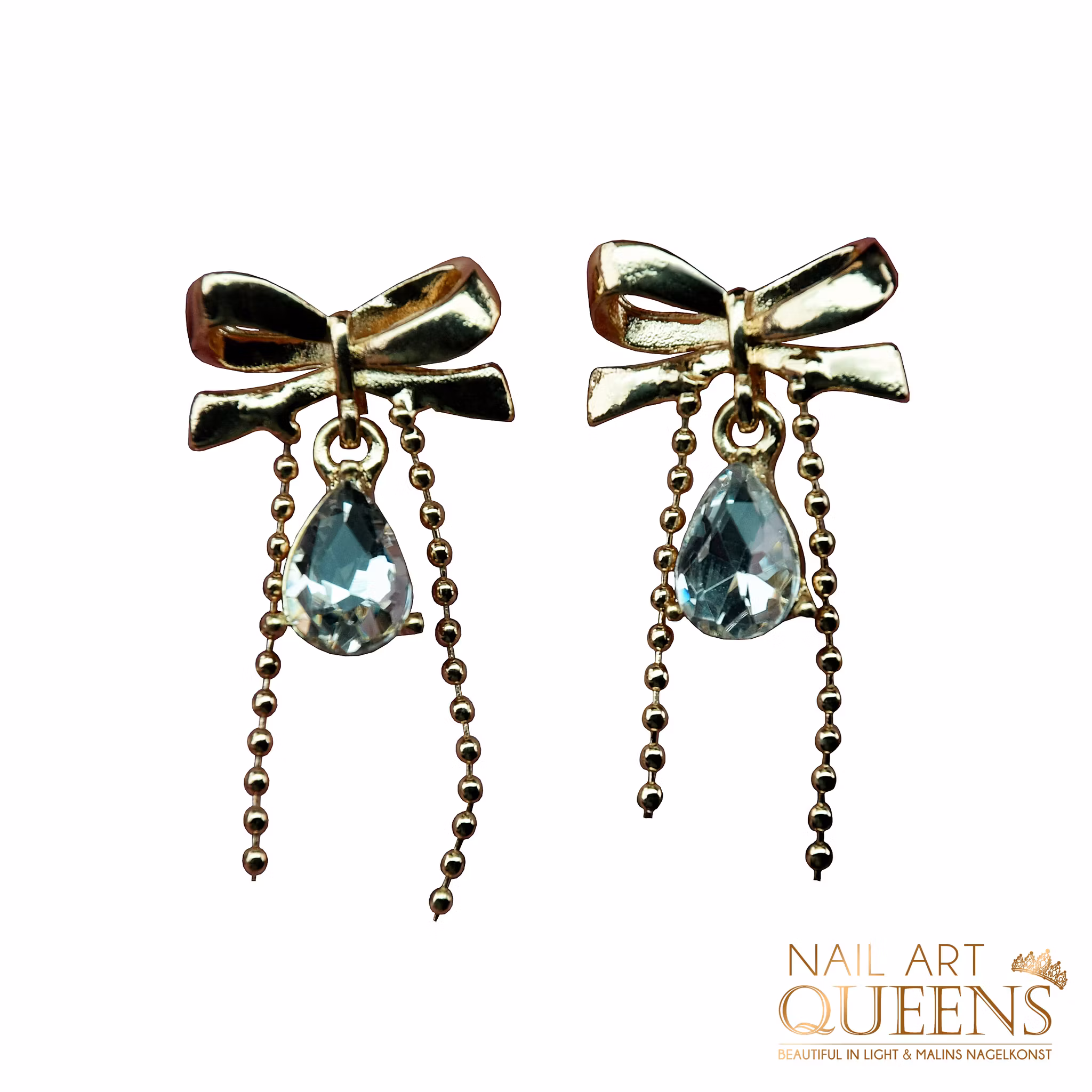 Earrings Gold Bow