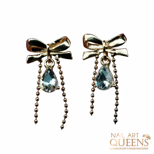 Earrings Gold Bow