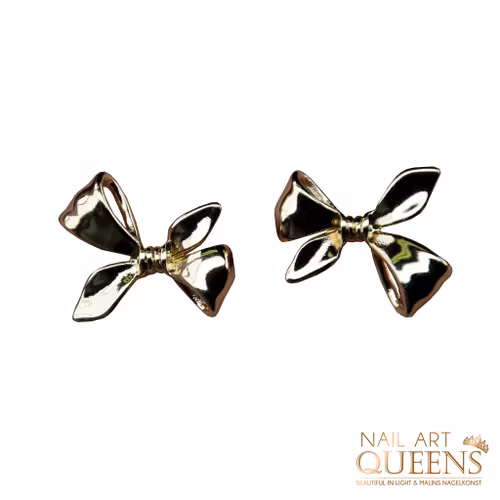 Earrings Gold Bow
