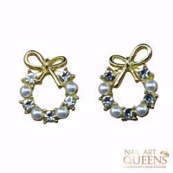 Earrings Gold Wreath