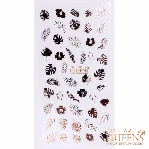 Stickers Leaves Rose Gold