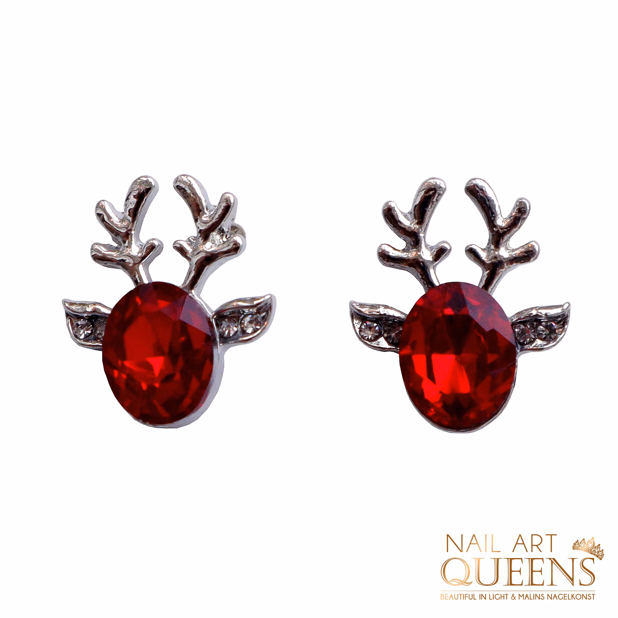 Earrings Red Reindeer