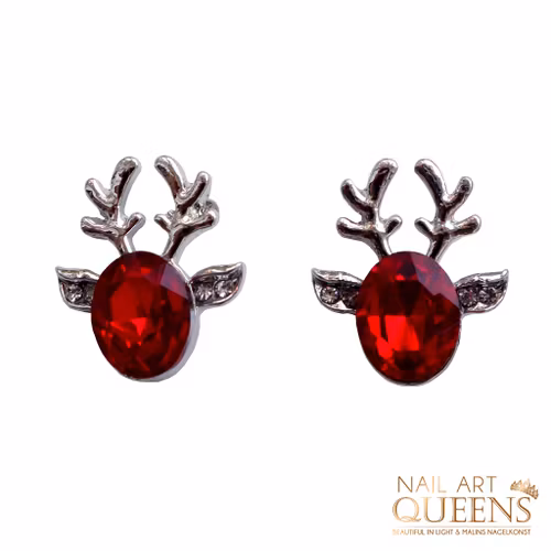 Earrings Red Reindeer