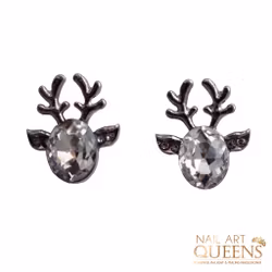 Earrings Silver Reindeer