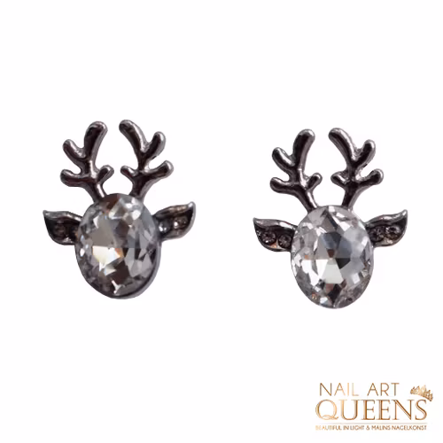 Earrings Silver Reindeer