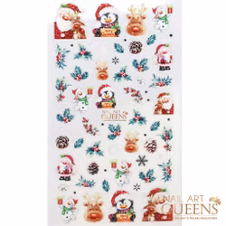 Stickers Santa Penguin Reindeer