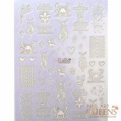 Stickers Christmas White