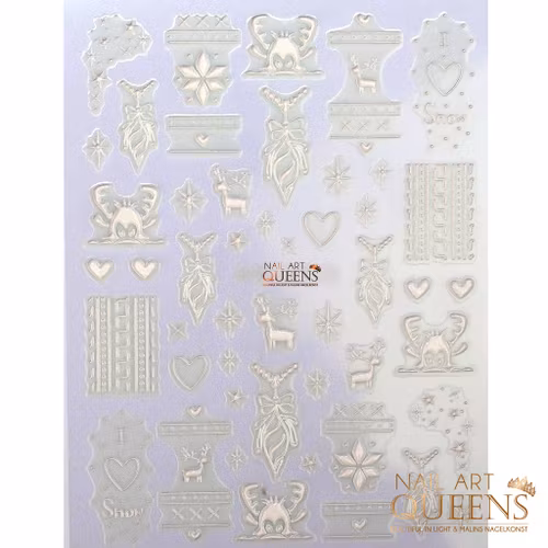 Stickers Christmas White