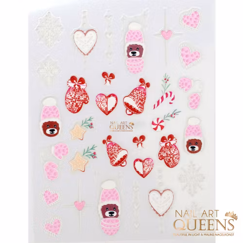 Stickers Pink Christmas