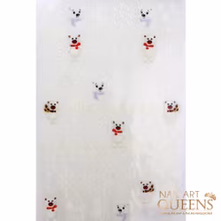 Stickers Polarbear Snowflakes