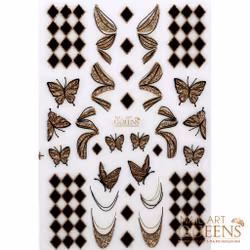 Stickers New Years Butterflies