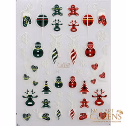 Stickers Christmas Red and Green