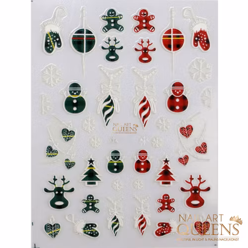 Stickers Christmas Red and Green