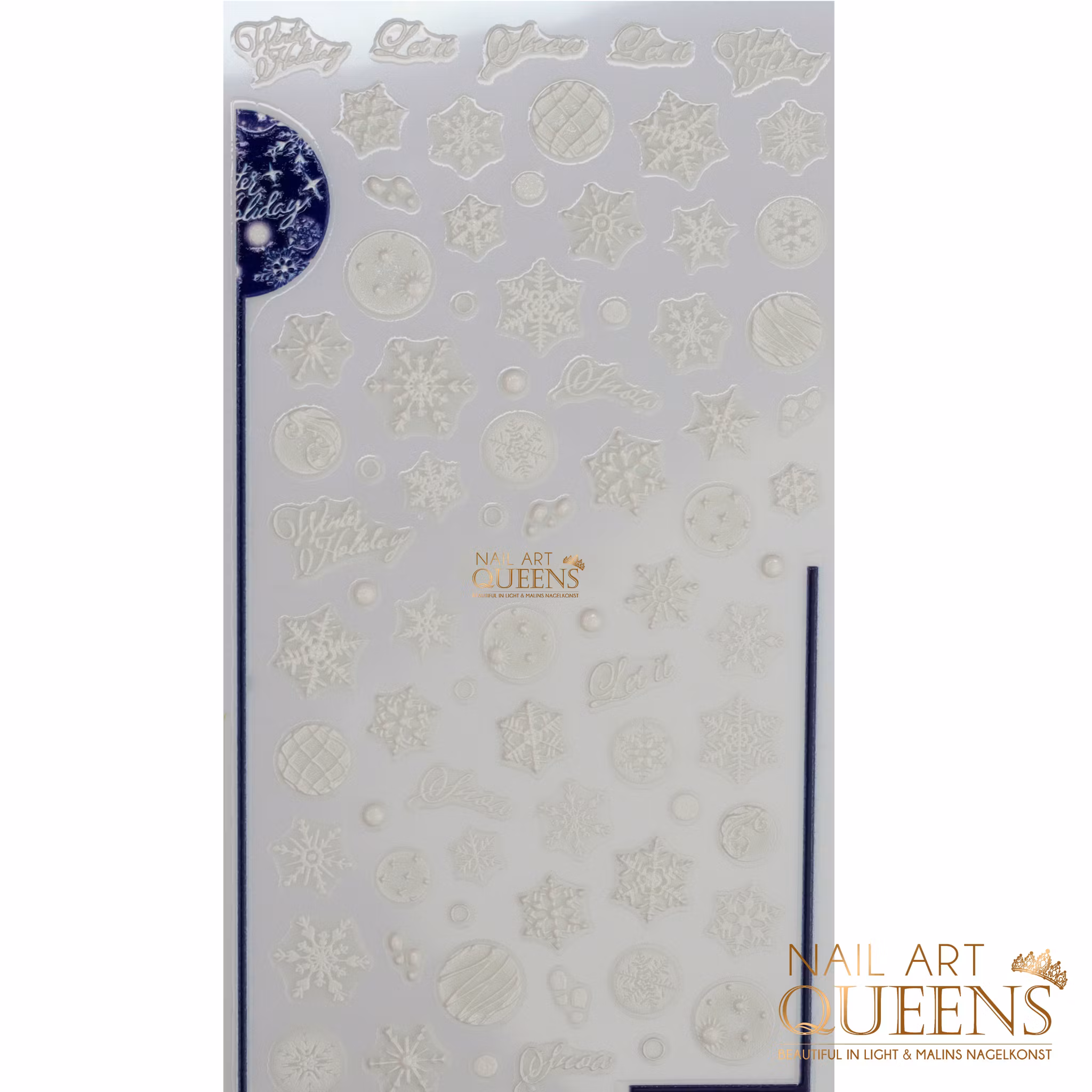 Stickers Christmas White snowflakes