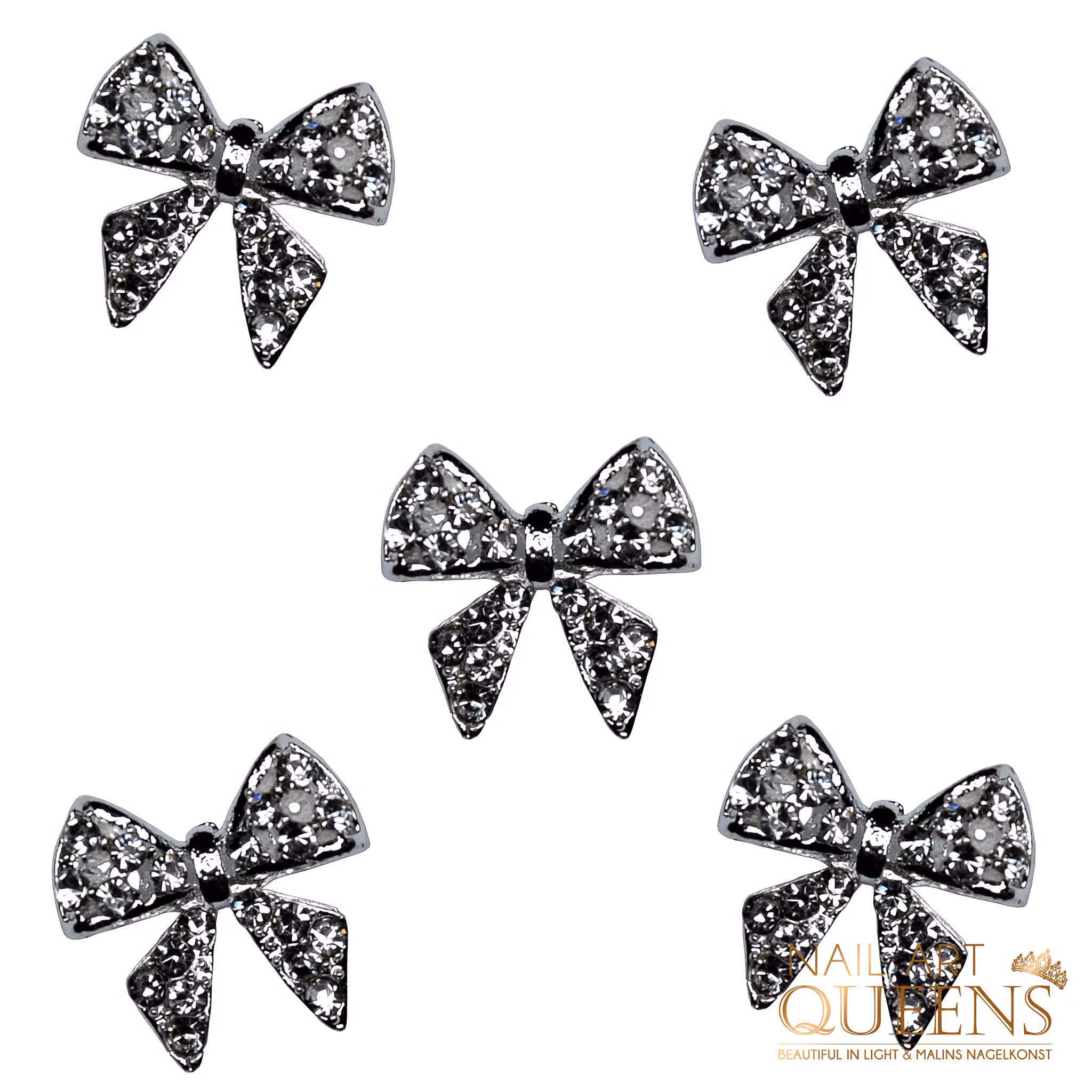 Crystal bow Silver