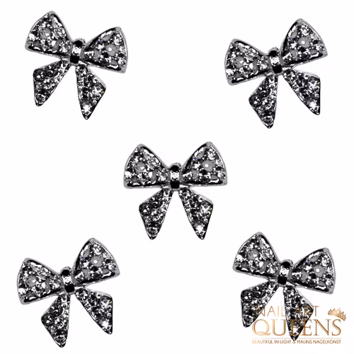Crystal bow Silver