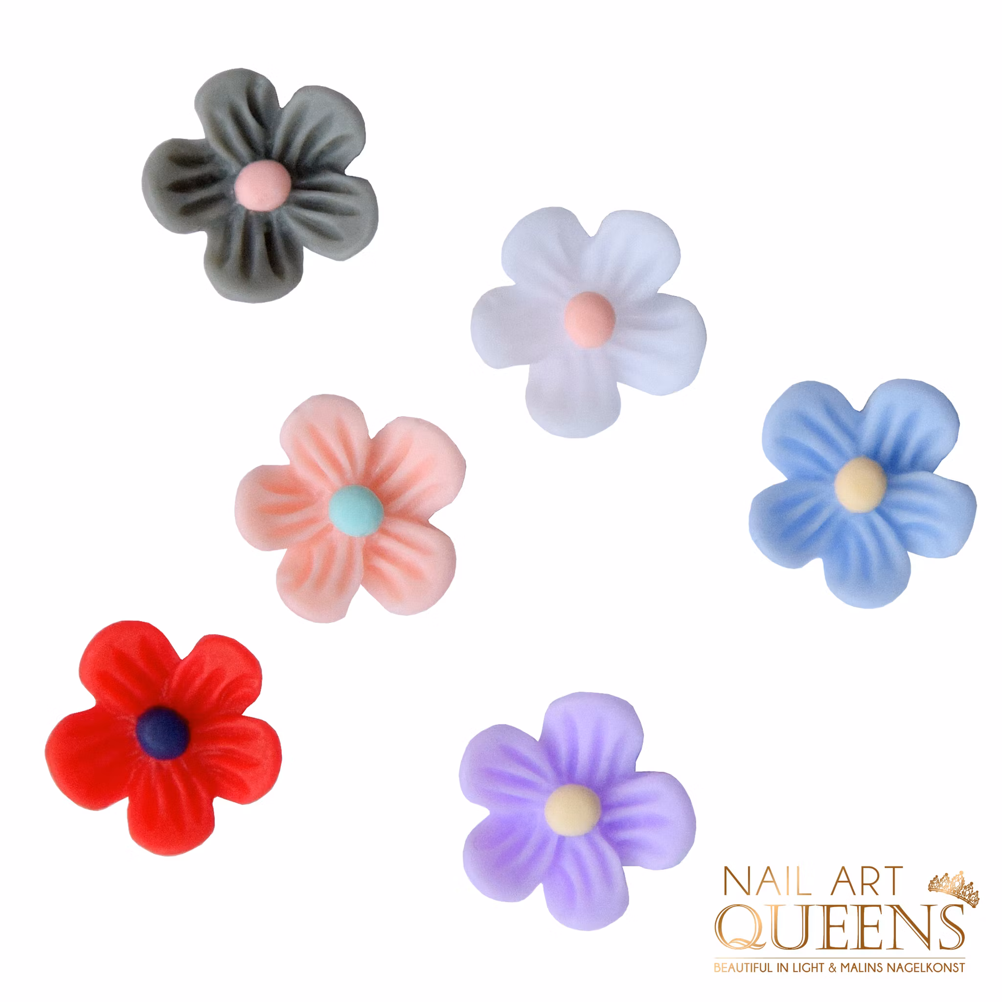 3D Flowers 6PCS