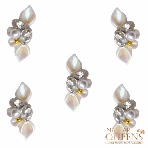 Flower crystals Cream White