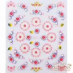 Stickers Red flowers