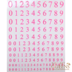 Stickers Pink number