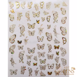 Stickers Gold butterfly