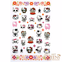 Stickers Hello Kitty Skulls