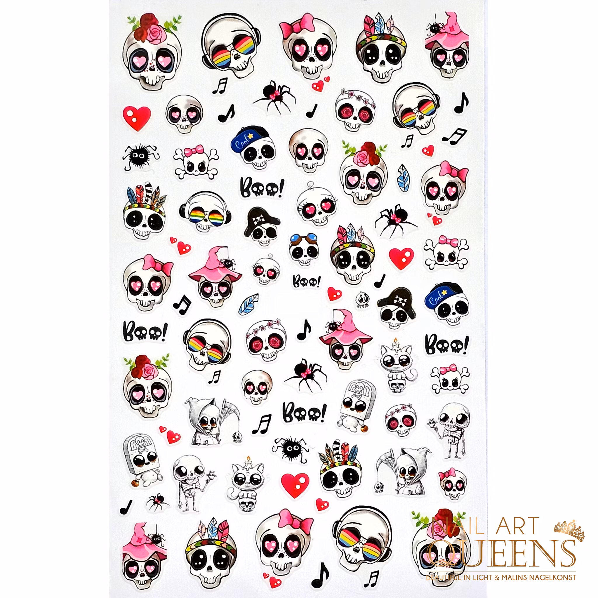 Stickers Pink Skulls