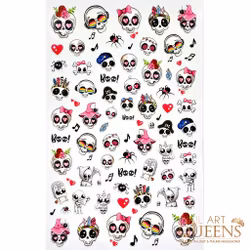 Stickers Pink Skulls