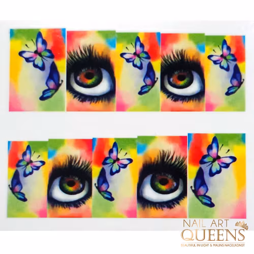 Stickers Eyes and butterflies