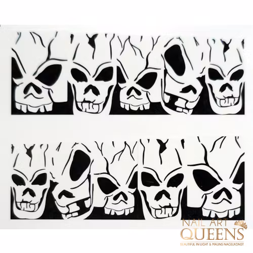 Stickers Sculls black and white