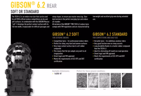 GIBSON TECH 6.2 140/80-18