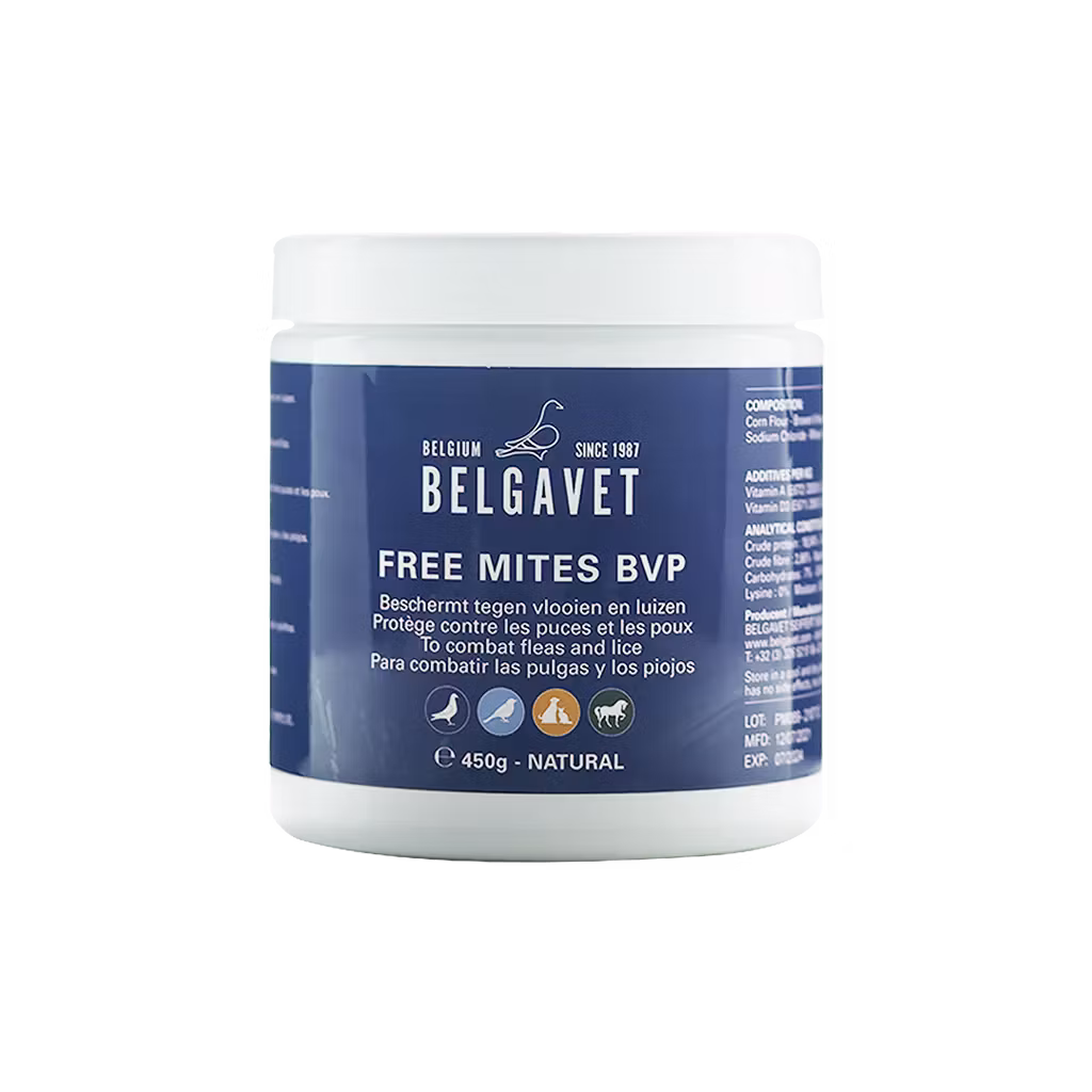 BelgaVet Free Mites 450gr (totalt skydd mot kvalster, loppor och löss)