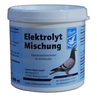 Backs electrolyte powder