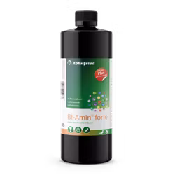 Rohnfried BT-Amin Forte, 1 liter (innehåller höga doser av aminosyror, elektrolyter och B-vitaminer).