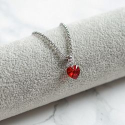 Kristall Halsband Med Hjärta – Briljant B